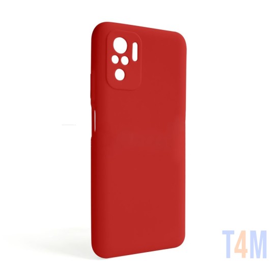 Funda de Silicona con Marco de Cámara para Xiaomi Note 10 4g Rojo